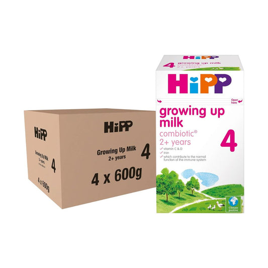 HiPP Organic 4 Growing up Baby Milk Powder Formula, From 2 Years, 600g (Pack of 4)