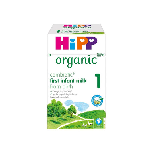 HiPP Organic 1 First Infant Baby Milk Powder Formula, From Birth, 800g (Pack of 4)
