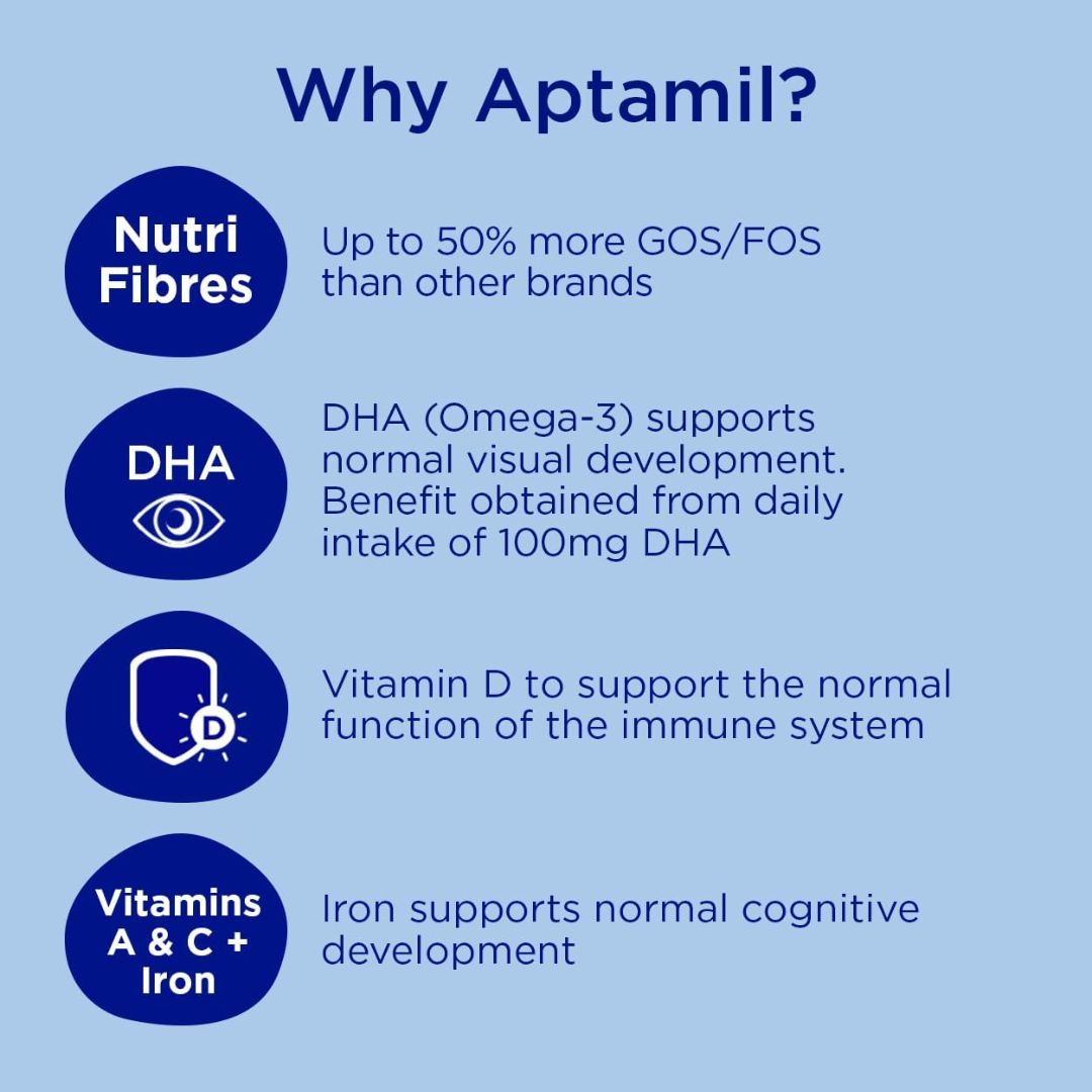 Aptamil 2 Follow On Baby Milk Powder, 6-12 Months, 800g