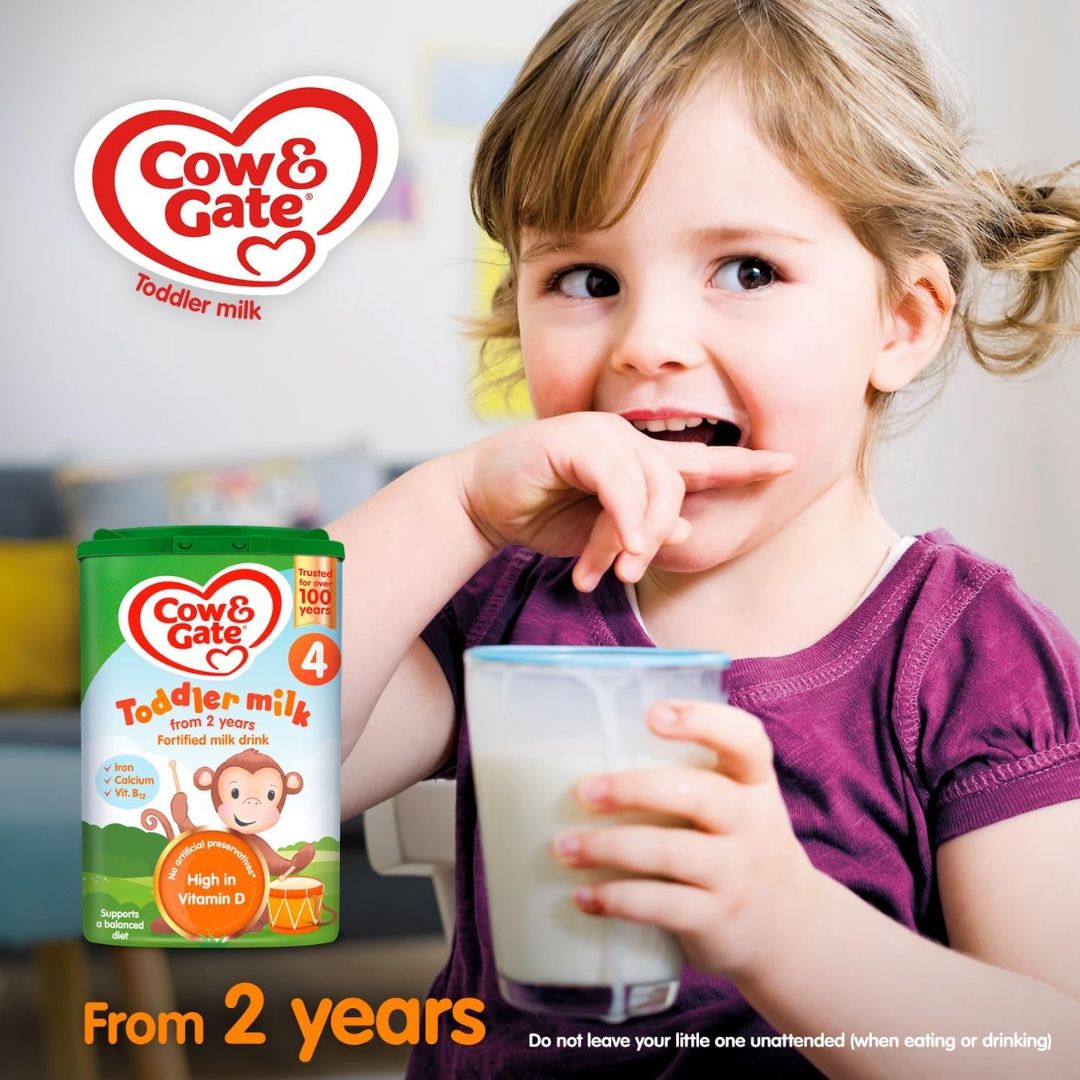 Cow & Gate 4 Toddler Baby Milk Powder Formula, 2-3 Years, 800 g (Pack of 6)
